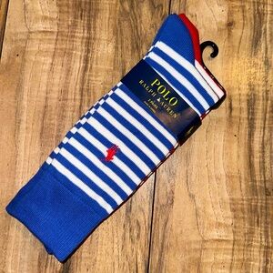 Men’s Polo Ralph Lauren Long socks, 2 pairs, sock size 10-13